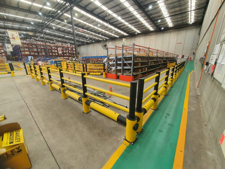 Pedestrian and Forklift Barrier installation - Vanguard